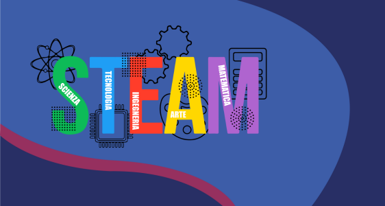 Immagine con l scritta STEAM