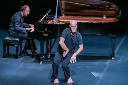 Sieni e Rebaudengo in scena (foto: Archivio Andrea Rebaudengo)