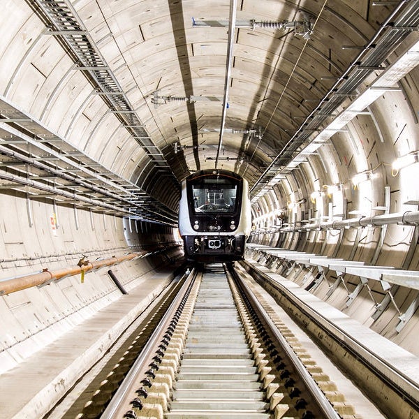 Train in tunnel, The Fifteen Billion Pound railway BBC
