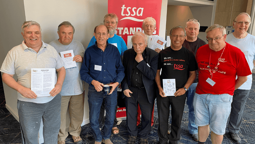 Retired Members Group members at TSSA conference 2021
