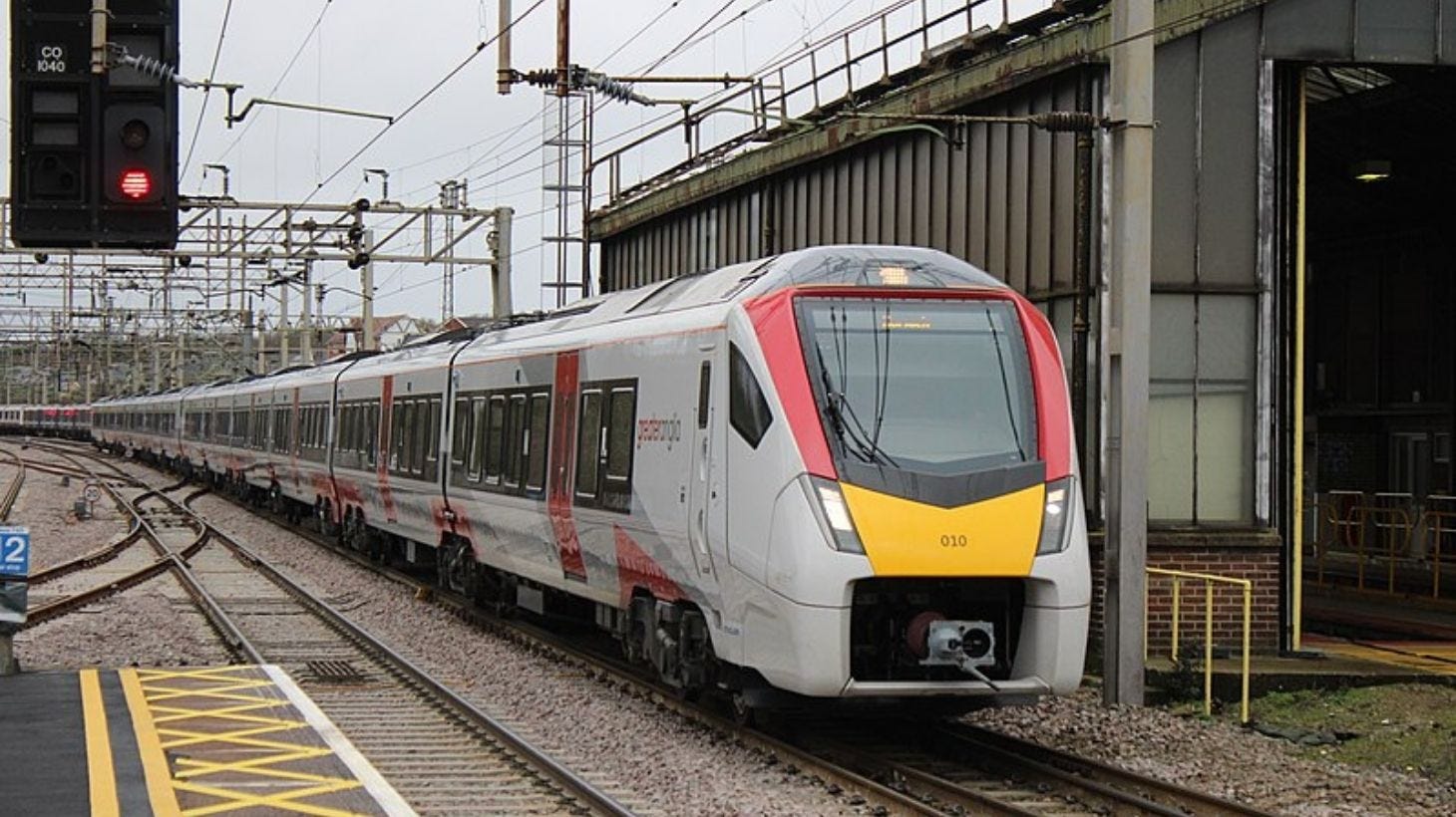 Greater Anglia's 745010 'FLIRT' arrives into Colchester working a Liverpool Street - Norwich service.©SavageKieran