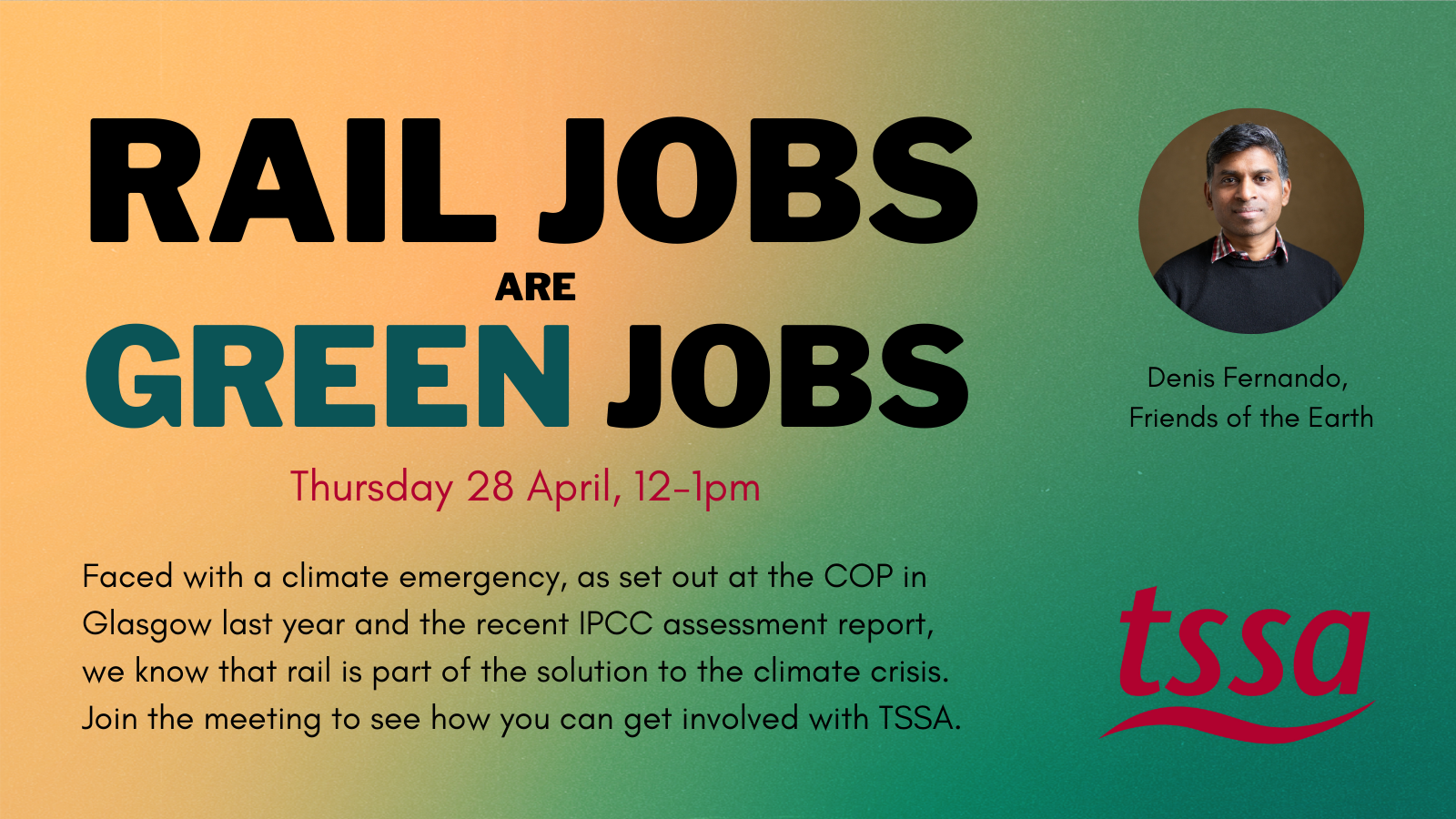 Flyer for Rail Jobs are Green Jobs