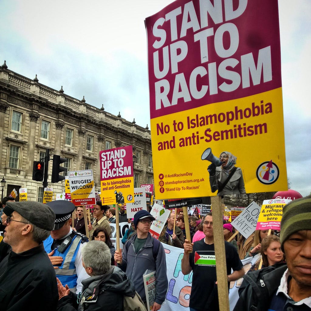 Stand up to Racism demo