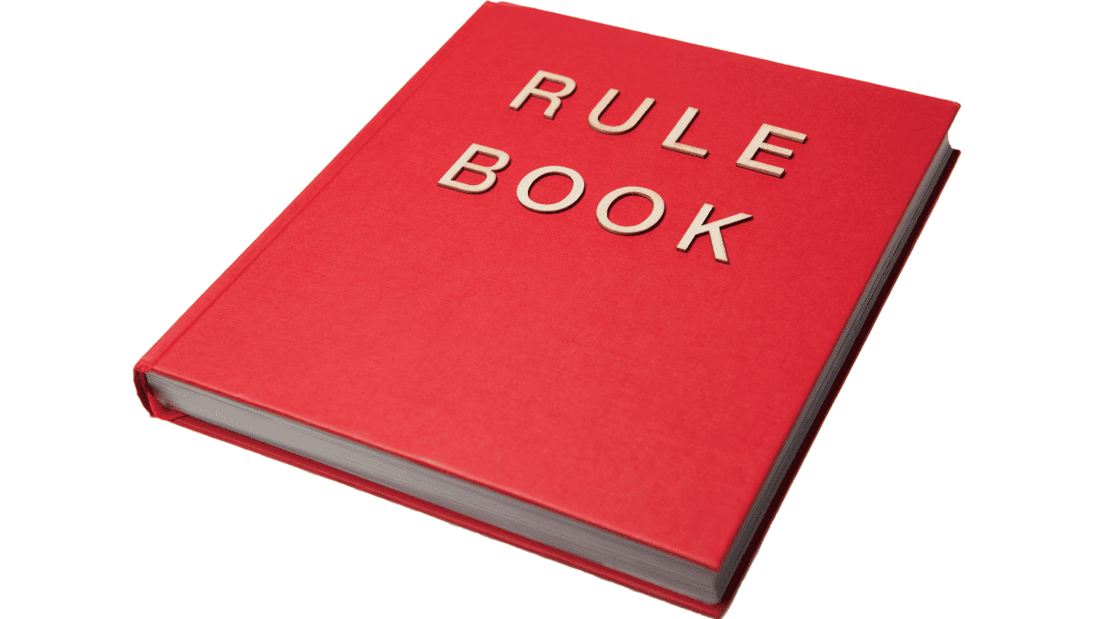 Red rule book image