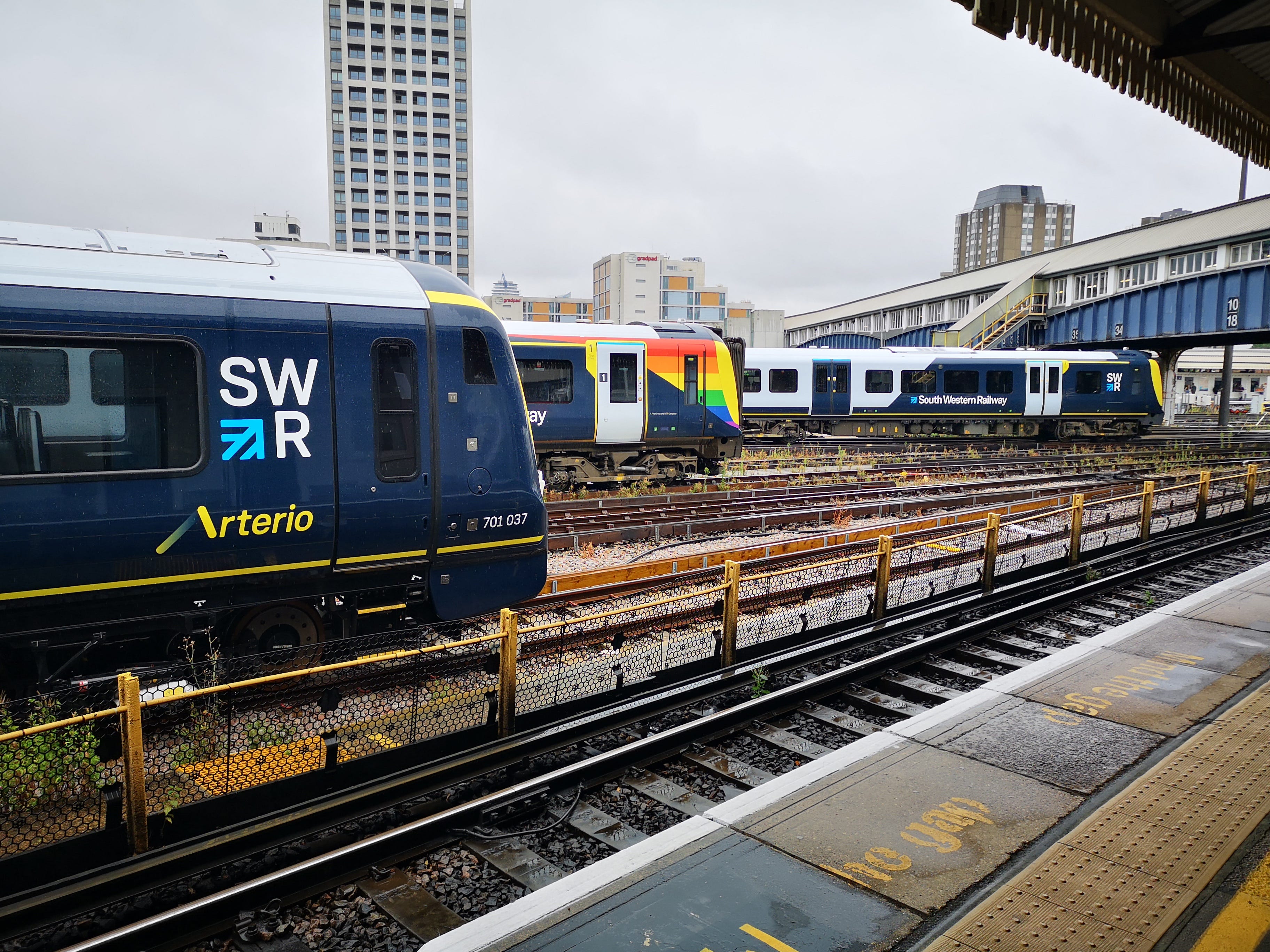 SWR Train in sidings