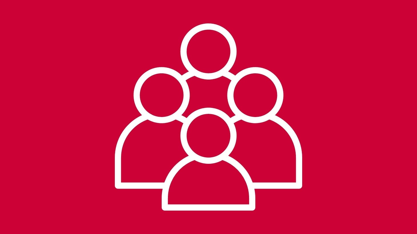 People Icons on red background