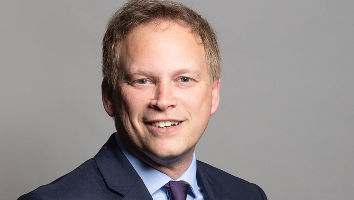 Transport Secretary Grant Shapps headshot photo