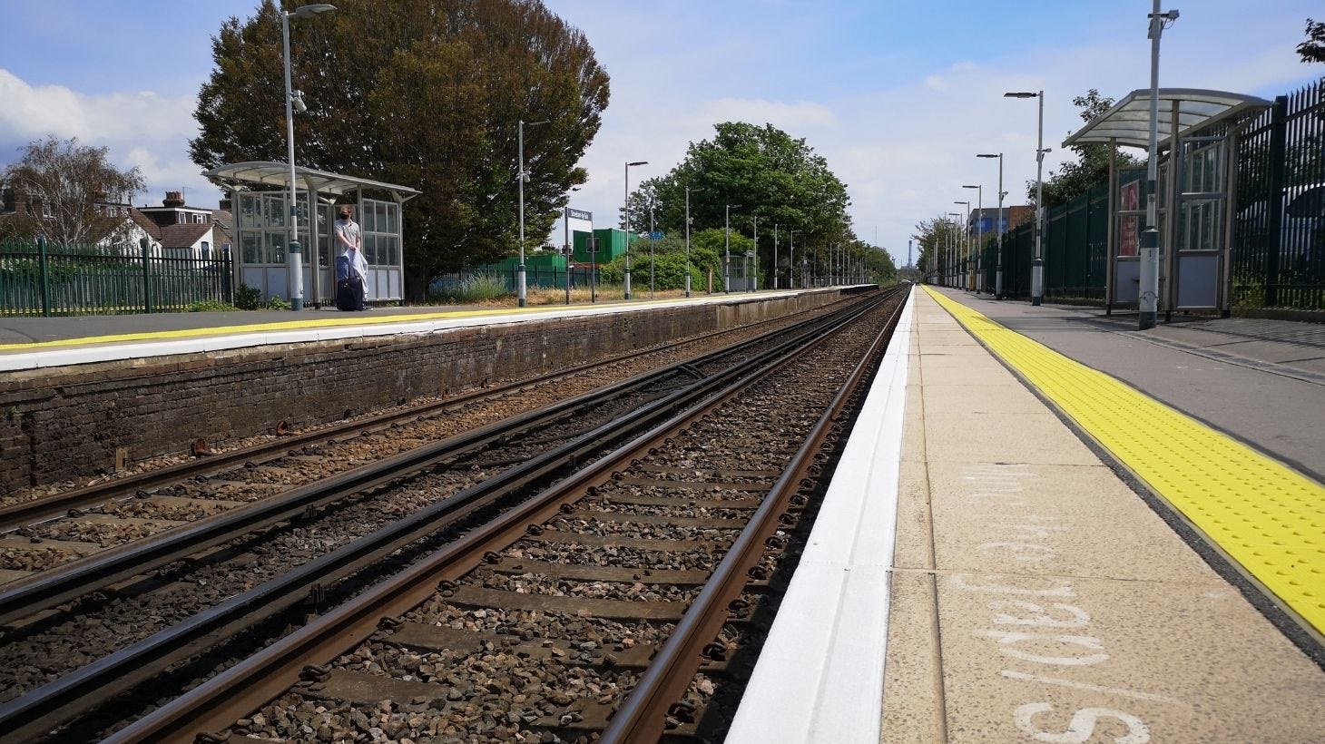 Platform edge at a station