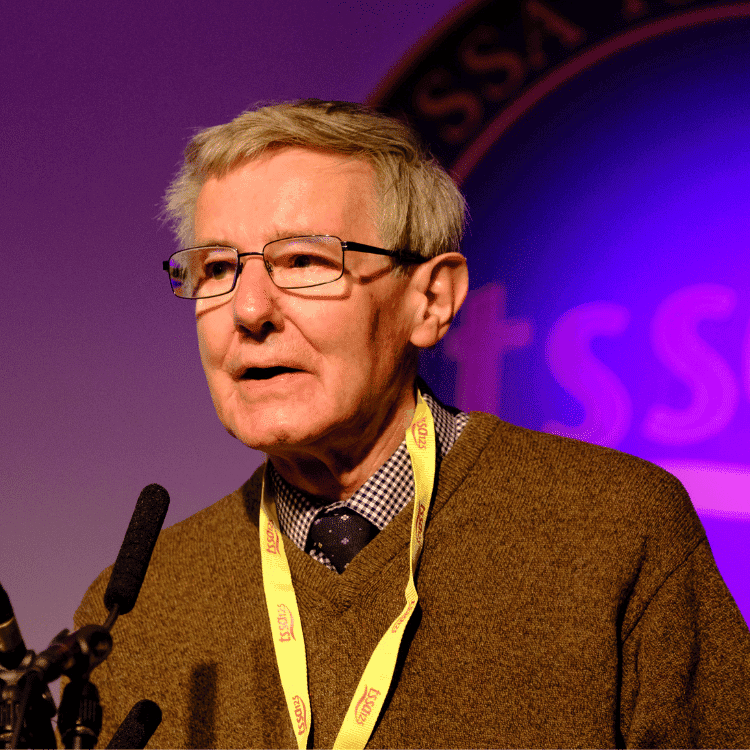 Richard Rosser, former TSSA General Secretary, speaking at TSSA125 event