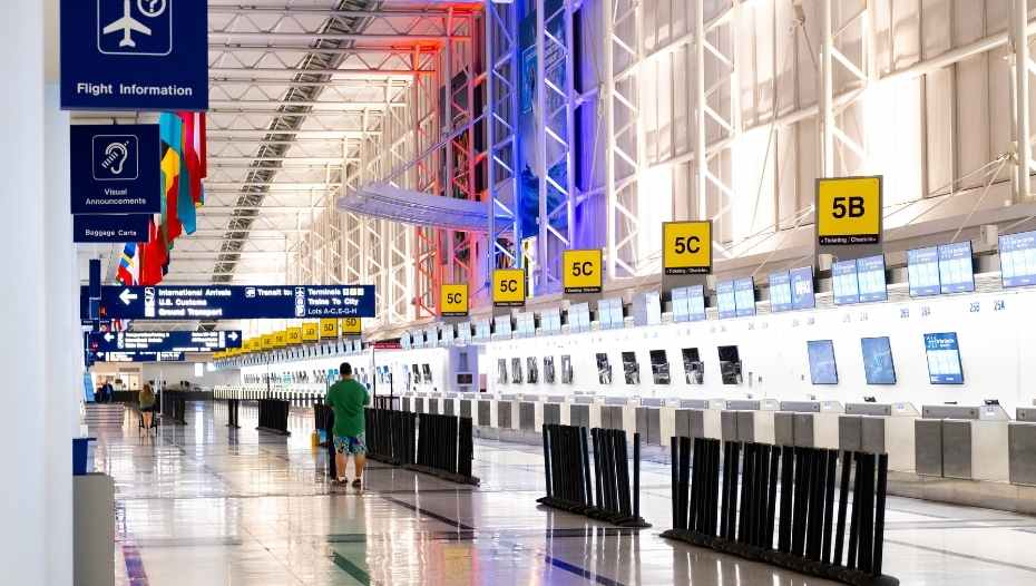 Image of empty airport