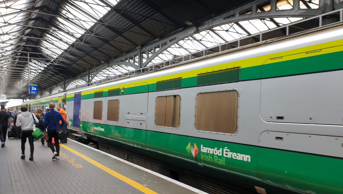 Iarnród Éireann train in Heuston Station Dublin ©Donnacha DeLong