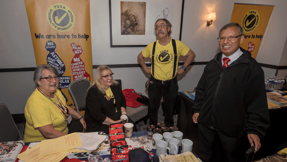 Disability Working Group conference stall with members