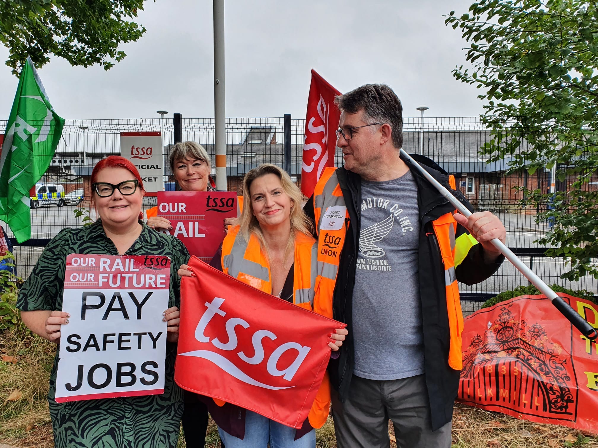 Derby picket line