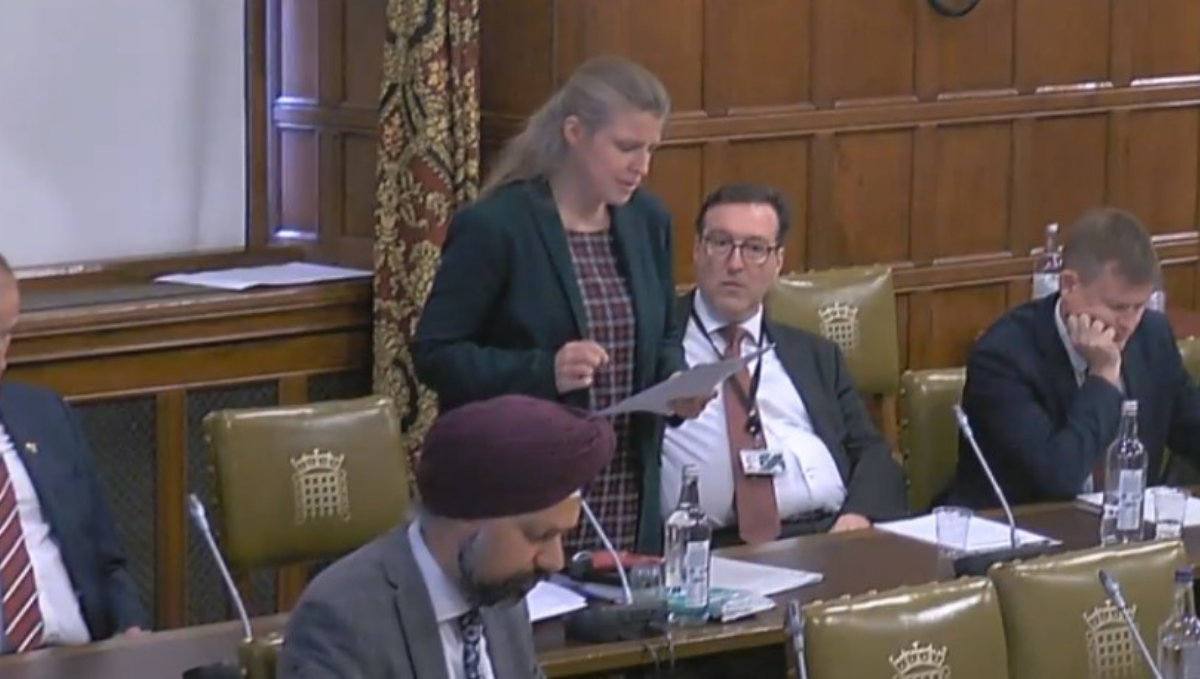 Rachael Maskell MP speaking at future of rail debate in parliament