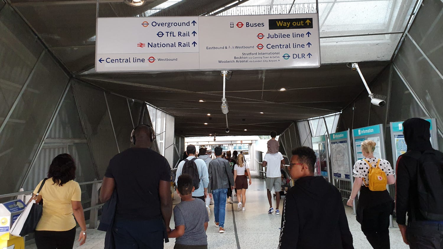 TfL signage in Stratford station ©Donnacha DeLong