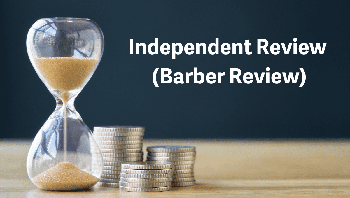 TfL independent pension review Barber review with sand timer and coins