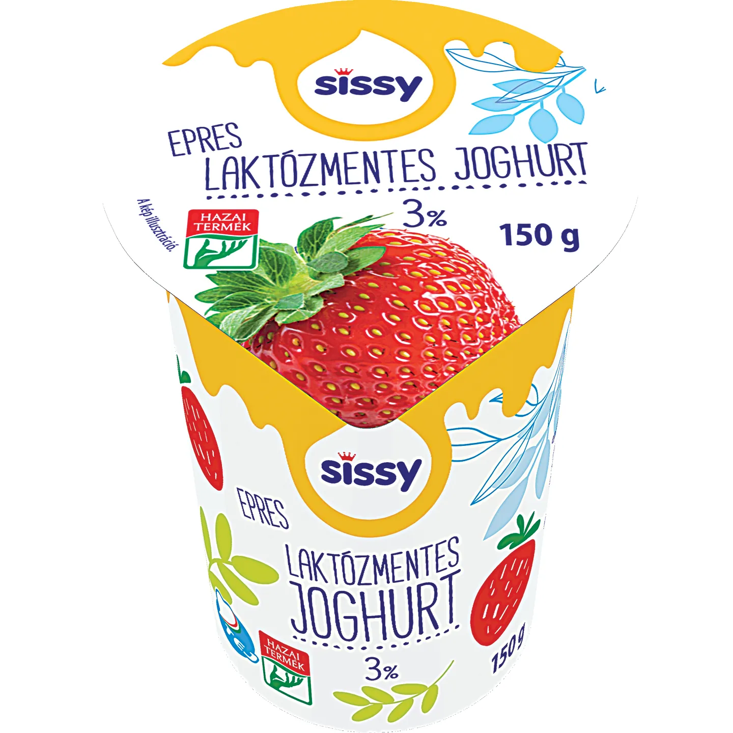 SISSY LAKTÓZMENTES GYÜMÖLCS JOGHURT 150G