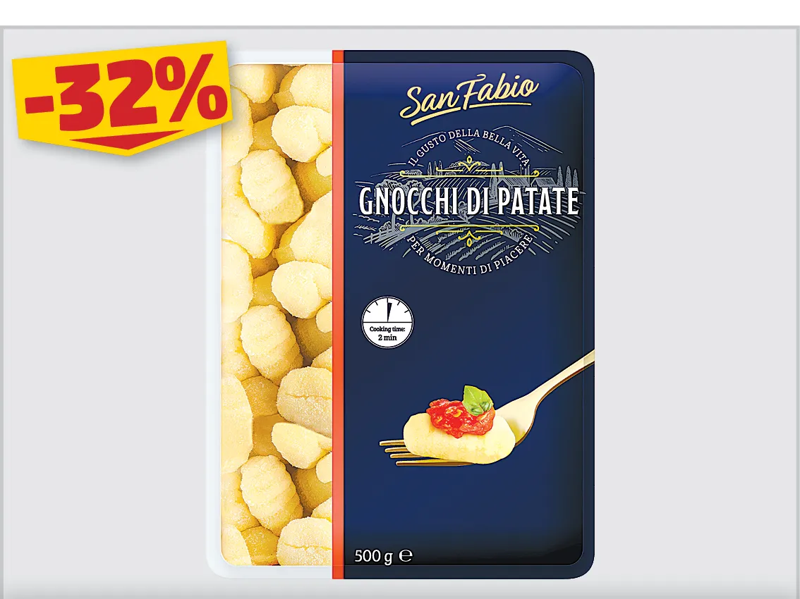 SAN FABIO GNOCCHI 500G, 549 Ft helyett 369 Ft