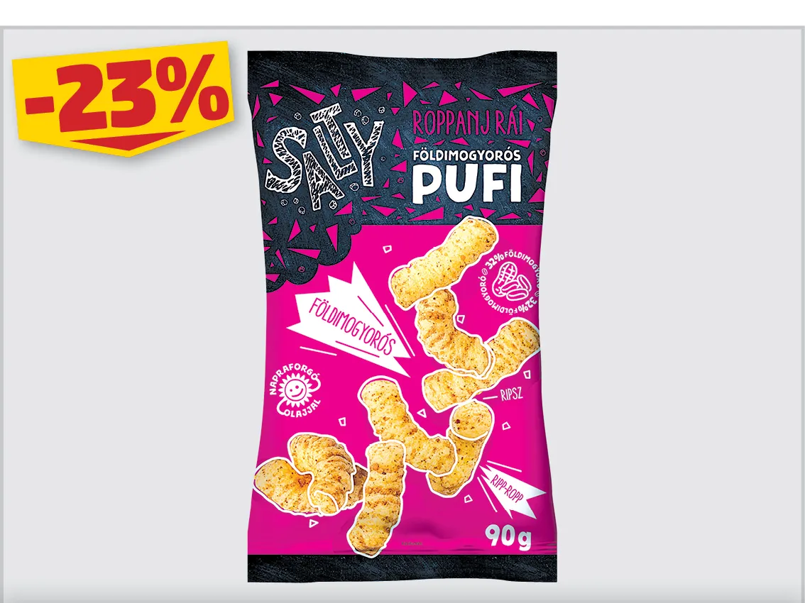 SALTY FÖLDI MOGYORÓS PUFI 90G, 299 Ft helyett 229 Ft