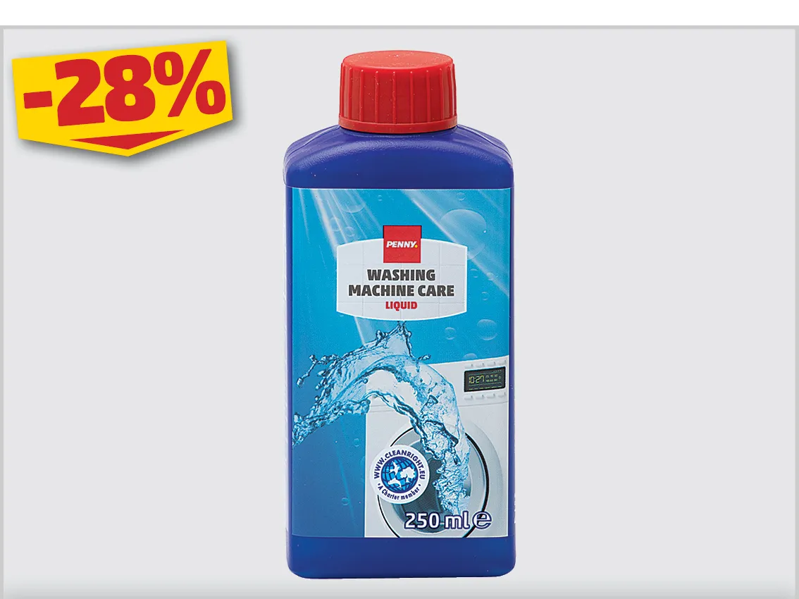 PENNY FOLYÉKONY MOSÓGÉP TISZTÍTÓ 250ML, 419 Ft helyett 299 Ft