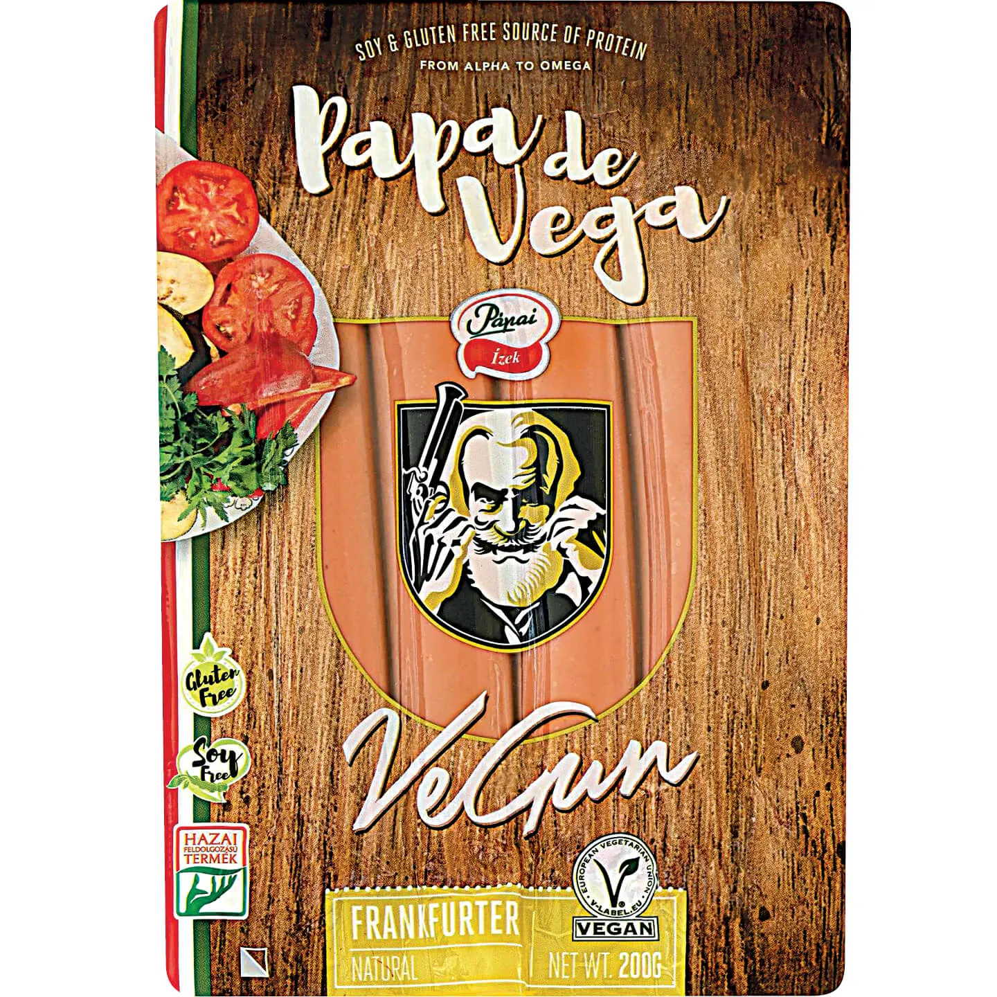 PAPA DE VEGA VEGÁN FRANKFURTI 200G