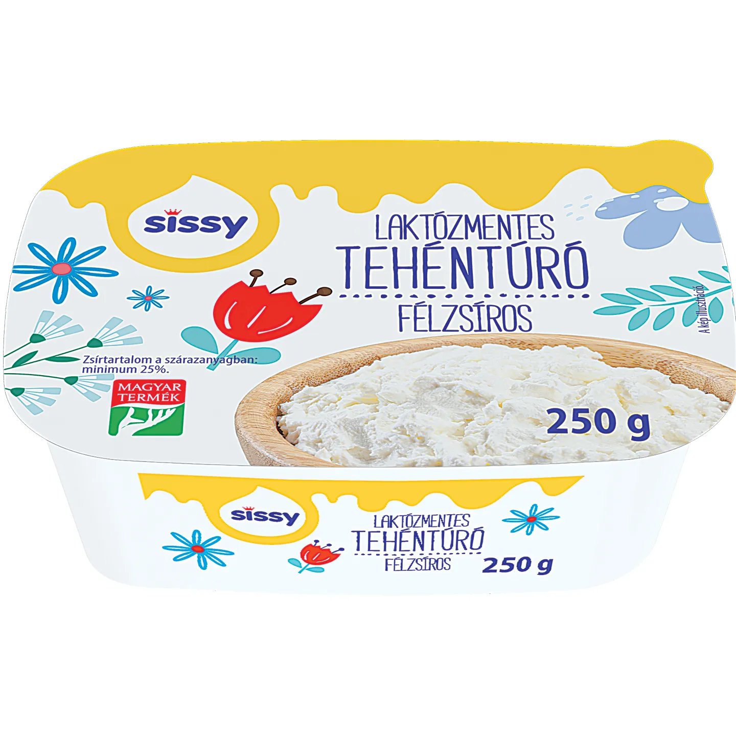 SISSY LAKTÓZMENTES FÉLZSÍROS TÚRÓ 250G