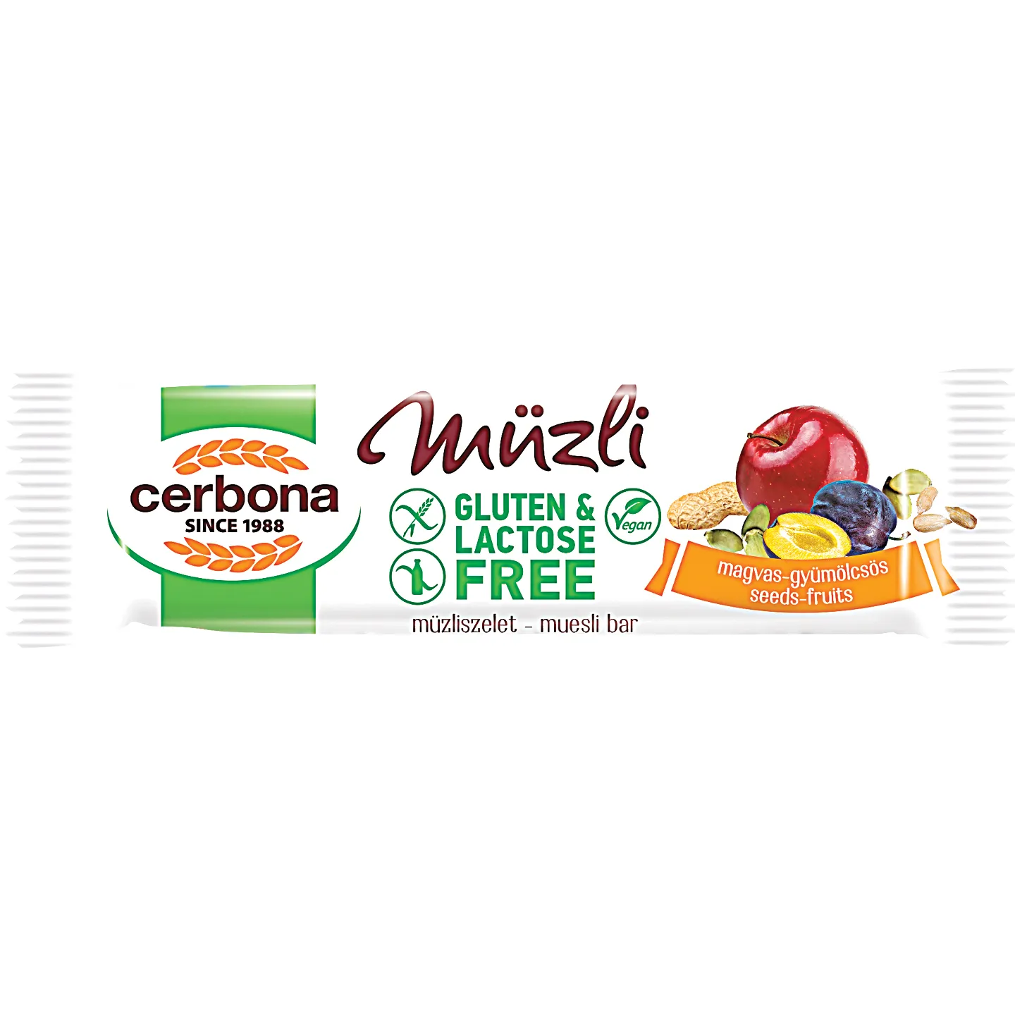 CERBONA GLUTÉNMENTES MÜZLI SZELET 35 G