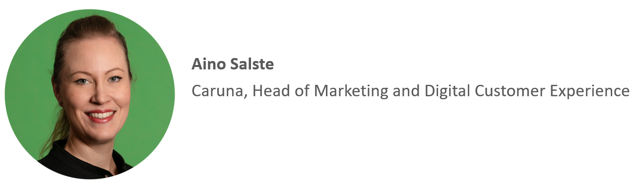 Aino Salste - Caruna, Head of Marketing and Digital Customer Experience 