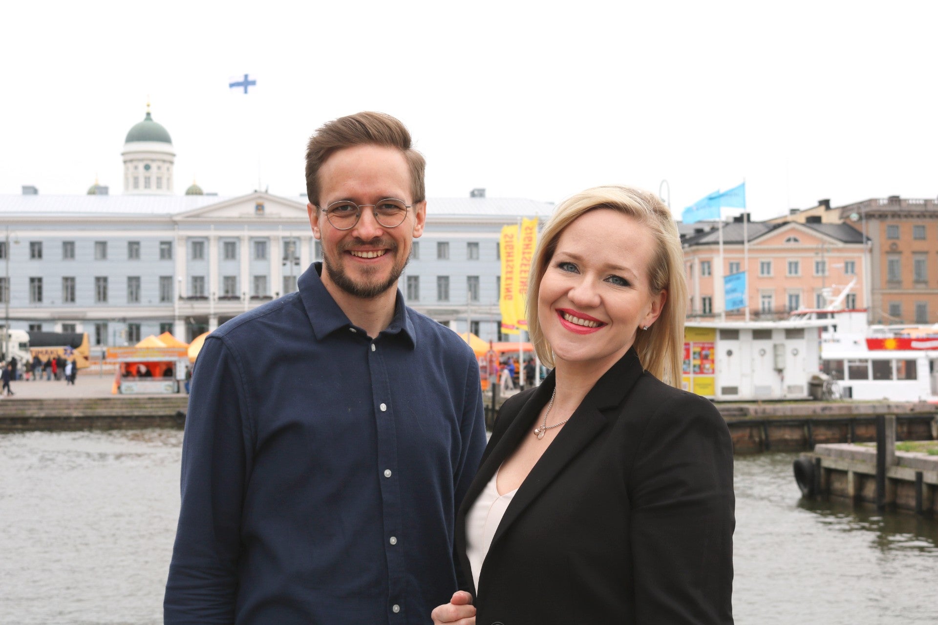 Client Director Tommi Partanen ja Senior Client Director Niina Kattelus