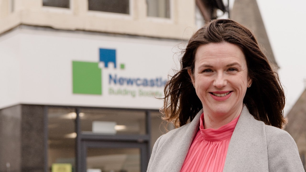 Donna Stubbs, Community Manager at Newcastle Building Society, stood outside the Whitley Bay branch.