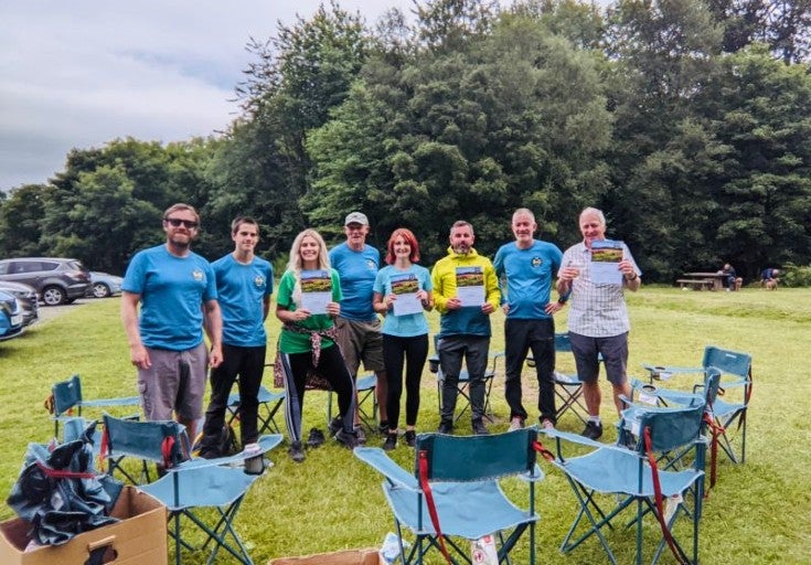 A group of colleagues taking part in the Big Smile Walk 2021.