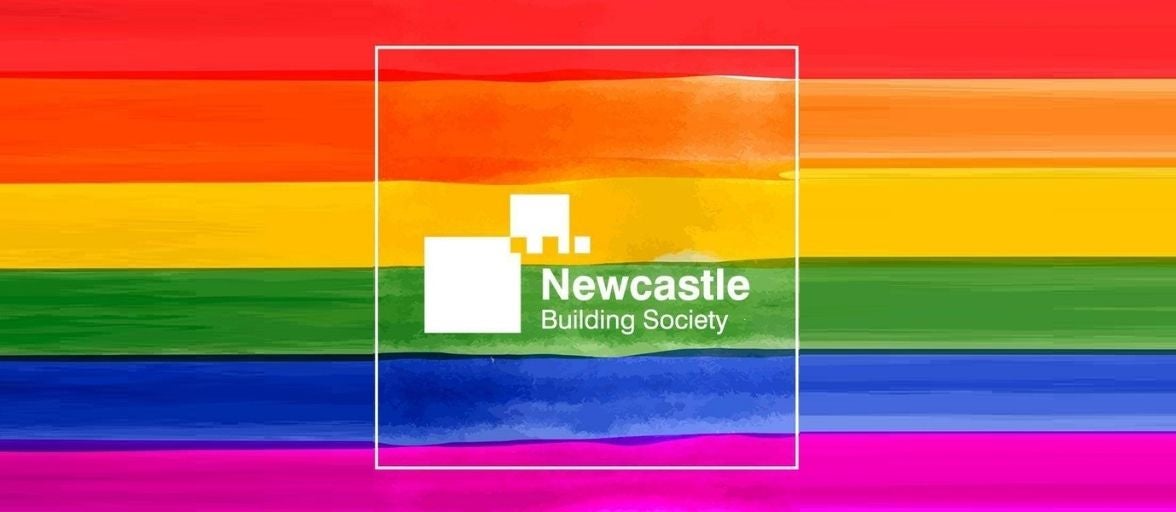 Newcastle Building Society Pride logo