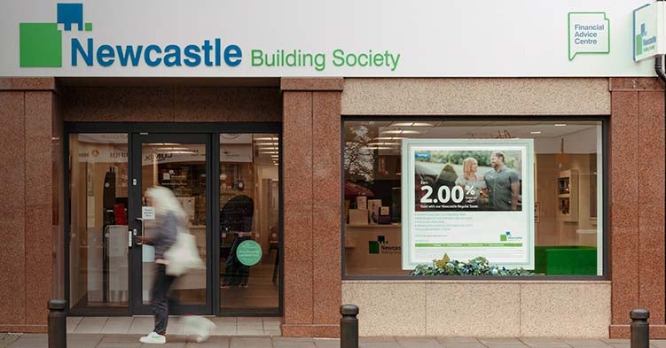 Exterior photo of Newcastle Building Society, Gosforth branch.