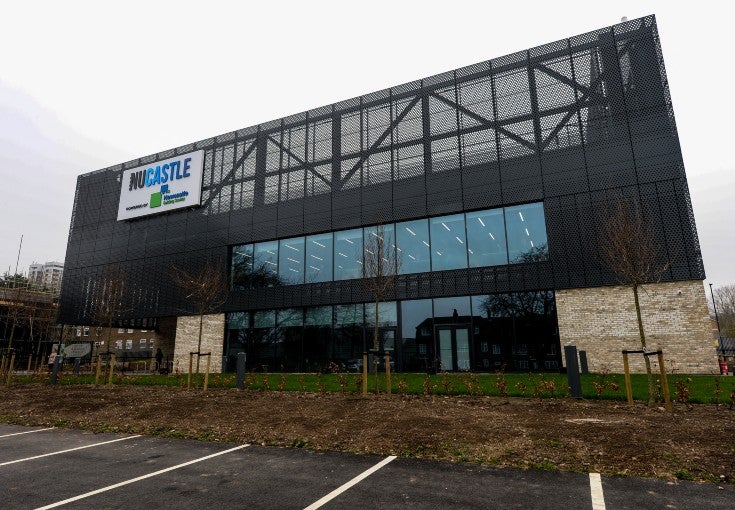 The exterior of the Newcastle United Foundation's community facility, NUCASTLE powered by Newcastle Building Society.
