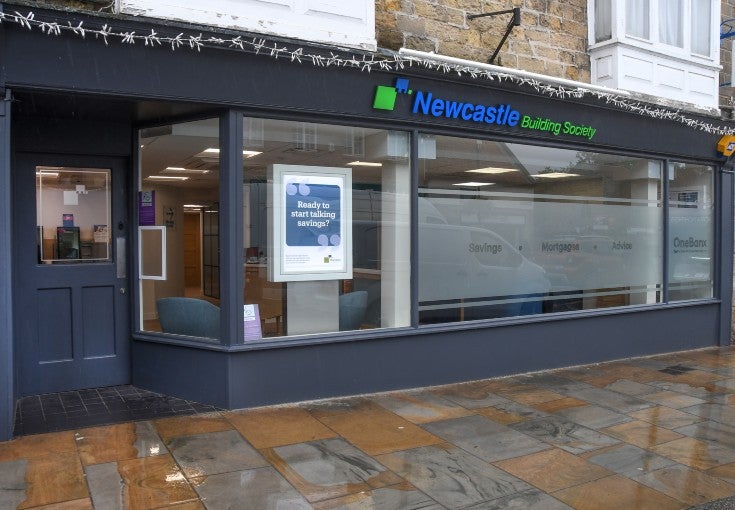 Exterior of Newcastle Building Society Pickering branch