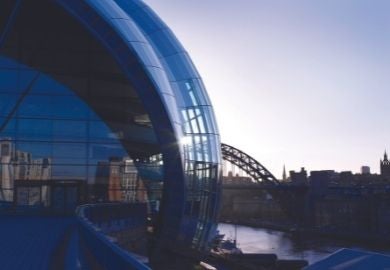 The Sage Gateshead and the Tyne Bridge