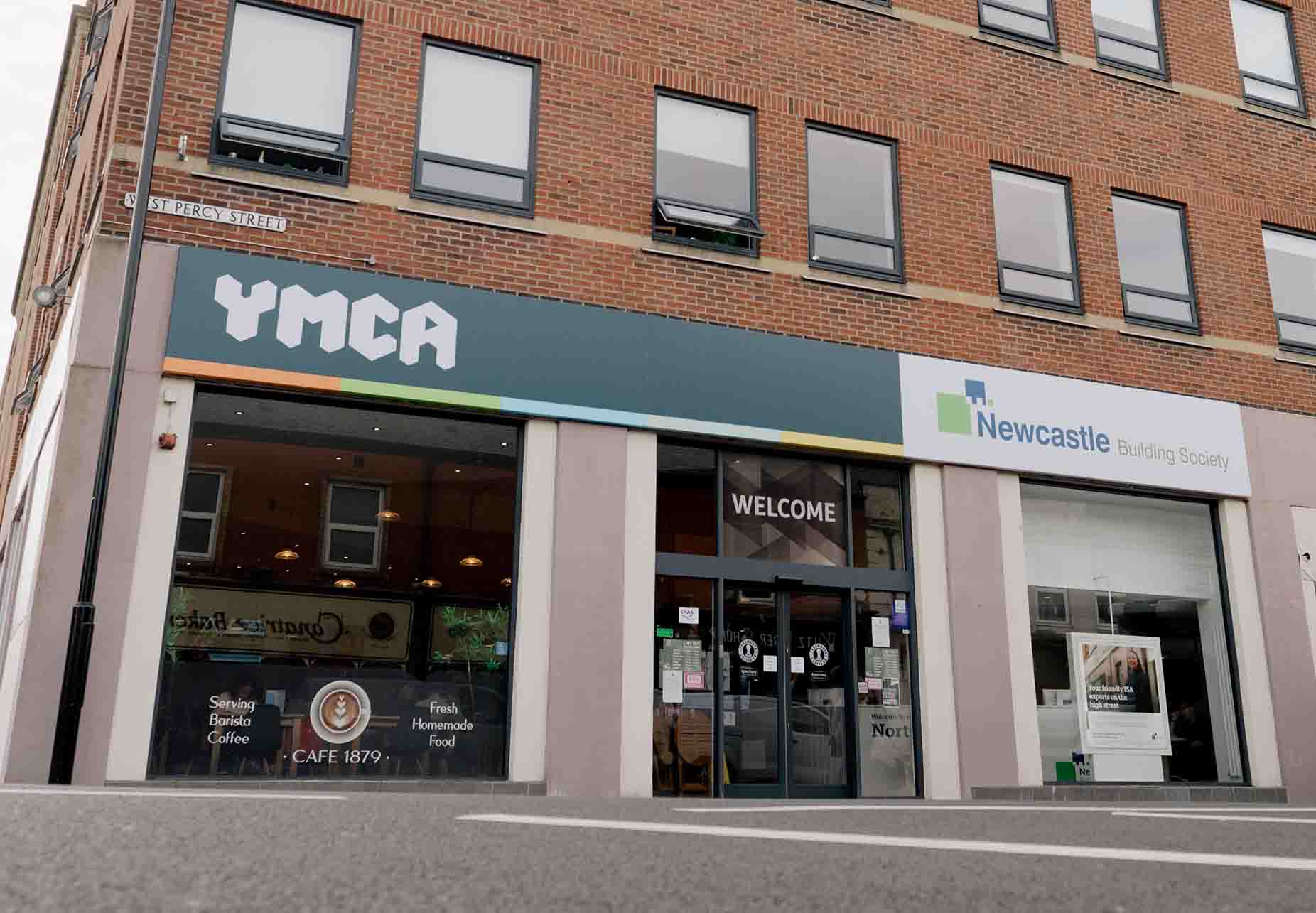 Exterior image of North Shields community branch within the YMCA North Tyneside. 