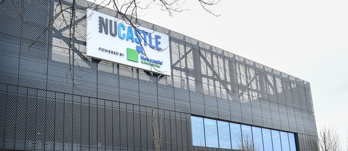 The NUCASTLE powered by Newcastle Building Society building exterior.