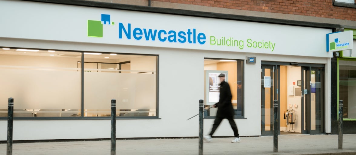 Exterior of Newcastle Building Society Hartlepool branch