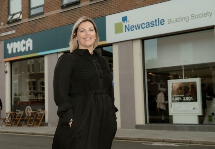 Amanda Shepherd, our Chief Operating Officer, stood outside of North Shields community branch.