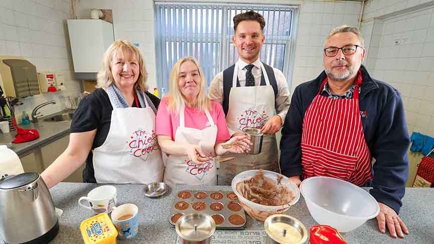 Community Campus, a Newcastle Building Society colleague volunteering with a North East charity. 