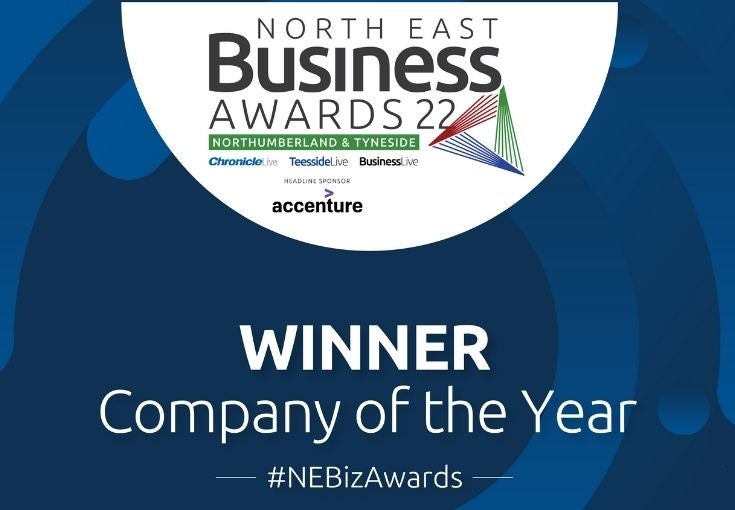 North East Business Awards - Winner - Company of the yeat