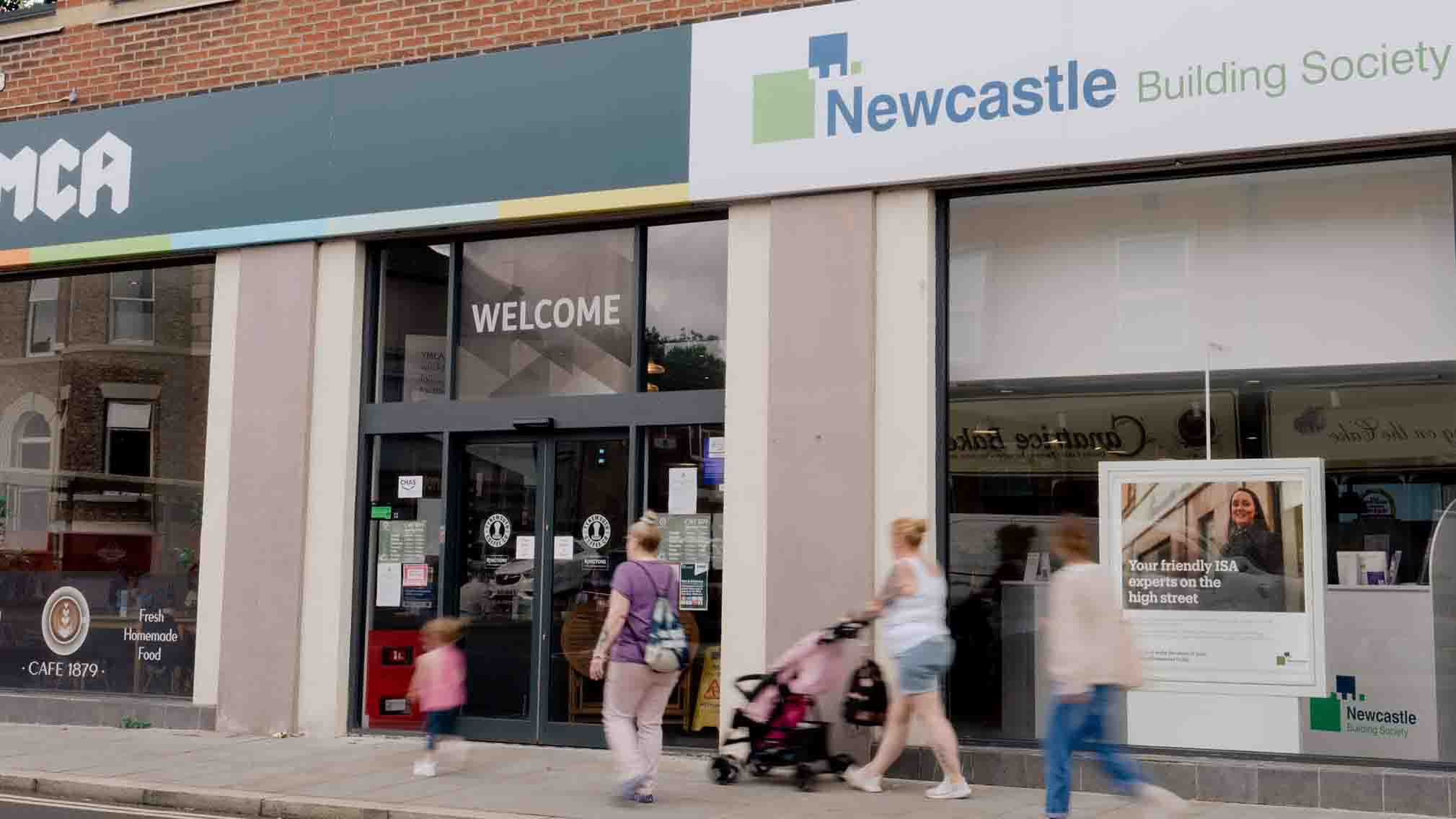 Exterior photo of the North Shields branch, which shares the YMCA space. 