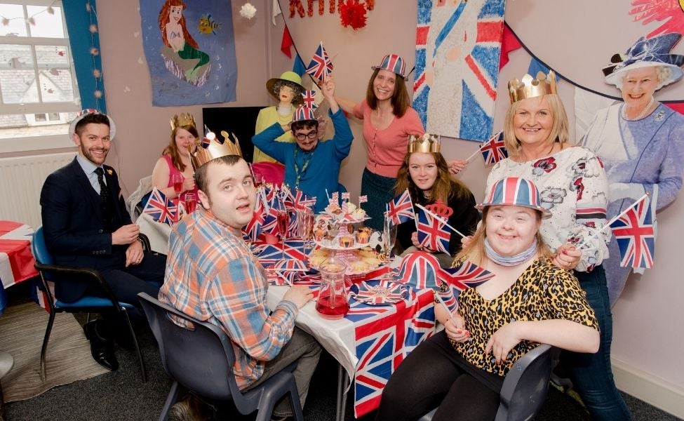 Queen's Jubilee, Gateway into the Community project celebrating.