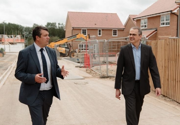 Deposit Unlock - CEO Andrew Haigh and Carl Sobolewski at Barratt development site