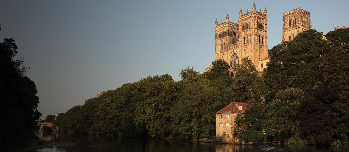 Durham cathedral by the river 