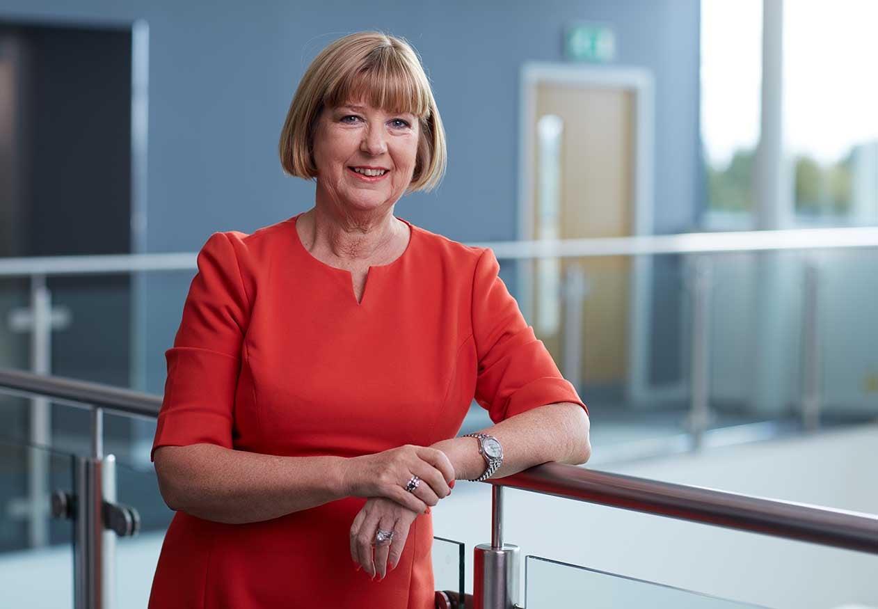 Anne Shiels smiling in Cobalt office.