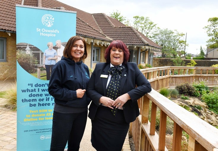 Our branch manager from Gosforth at St Oswalds Hospice