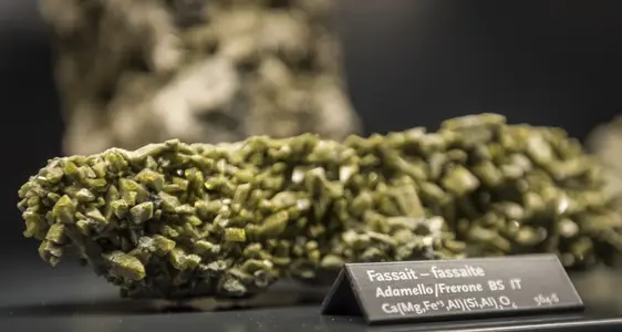 La collezione di minerali di Toni Kiem. Foto Hannes Niederkofler