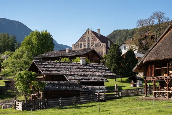 Südtiroler Volkskundemuseum mit Freigelände. Foto Gerd Eder